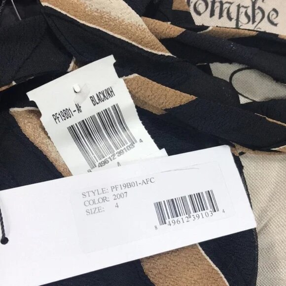 Prabal Gurung Animal Print Tie Neck Blouse - Picture 4 of 11